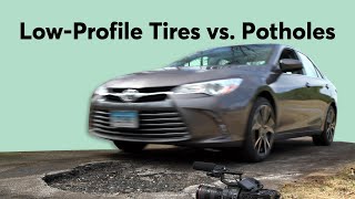 LowProfile Tires vs Potholes  Consumer Reports [upl. by Naoj]