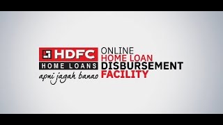 HDFCs Online Disbursement Request Facility [upl. by Godard]