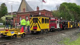 NARCOA rail speeder car excursion through Tamaqua Pennsylvania [upl. by Gorski]