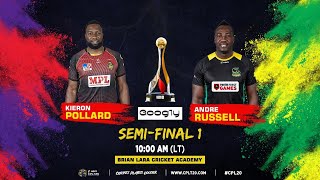 LIVE CPL  SEMI FINAL  1 Trinbago Knight Riders v Jamaica Tallawahs [upl. by Pentheam]