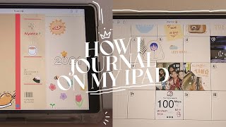 📔 2021 journal amp planner set up ipad  FREE template [upl. by Colvin]