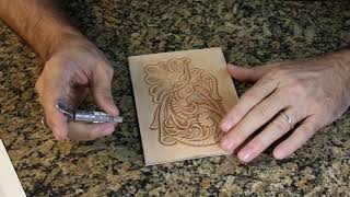 Basic Leather Working Pt 9  How To Make Decorative Cuts [upl. by Deer]