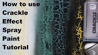 How to Use CRACKLE EFFECT SPRAY PAINT TUTORIAL [upl. by Chrystel]