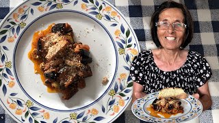 Discover a Sicilian sweet and sour eggplant warm salad called caponata  Pasta Grannies [upl. by Dorran582]