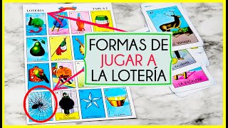 FORMAS DE JUGAR A LA LOTERIA MEXICANA lotería loteríamexicana [upl. by Attenauqa594]