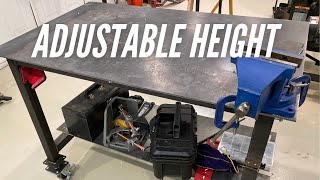 Making a Height Adjustable Welding Table [upl. by Ahders]