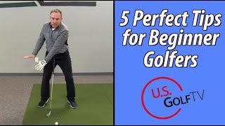 The 5 Best Tips for Beginner Golfers [upl. by Enirahtac]