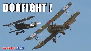 DOGFIGHT  LARGE SCALE RC WW1 SCOUTS and FIGHTERS [upl. by Ambert]