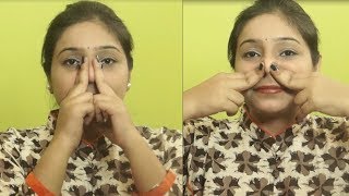 How To Get Straight and Sharper Nose Beauty Tips [upl. by Anelam]