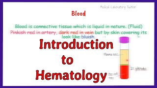 introduction to hematology  what is hematology [upl. by Ytnom98]