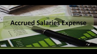 Adjusting Entry Example Accrued Salaries Expense [upl. by Walling]