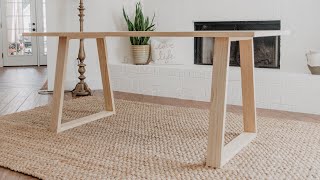 DIY Modern Dining Table  Woodbrew [upl. by Moya]