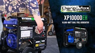 Be Ready For Anything DuroMax XP10000EH Dual Fuel Hybrid Portable Generator [upl. by Munsey]