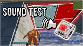 Gateron Red Switches  Sound Test  Fortnite [upl. by Ado]