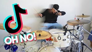 TikTok Oh No on DRUMS Drum Fails [upl. by Eenot165]