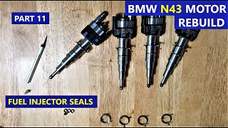 Install INJECTOR SEALS and DECOUPLERS  PART 11  REBUILD BMW N43 Motor [upl. by Attaymik]