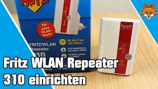 Fritz WLAN Repeater 310 einrichten  WLAN verbessern 📡 [upl. by Teece]