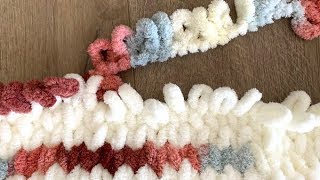 How to Make a Loop Yarn Blanket [upl. by Timmy494]