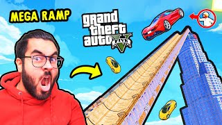 🔥 MEGA RAMP in GTA 5 😂  Hitesh KS [upl. by Iveksarap]