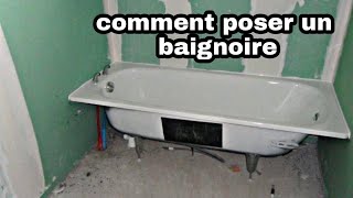 comment poser une baignoireكيفية وضع حوض الاستحمام 😍 [upl. by Euqinu]