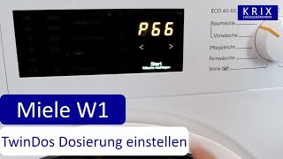 Miele W1 DOSIERUNG TwinDos einstellen  DARAUF achten [upl. by Rasure]