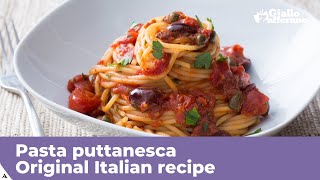 PASTA PUTTANESCA  Original Italian recipe [upl. by Naeloj399]