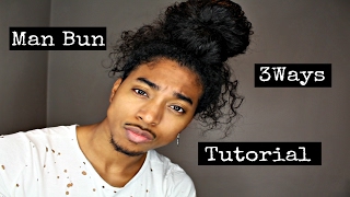 Man Bun Tutorial  Bun Hairstyles [upl. by Evelc]