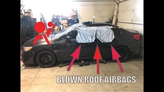 How to REPLACE BLOWN Roof Airbags SIMPLE [upl. by Etnuhs]