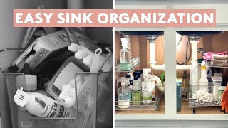 How To Completely Transform and Organize Under The Kitchen Sink [upl. by Doughman]