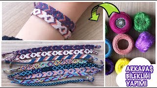 Ã‡OK KOLAY Ä°PTEN ARKADAÅLIK BÄ°LEKLÄ°ÄÄ° YAPIMI  DIY HANDMADE FRIENDSHIP BRACELET [upl. by Eanehs848]