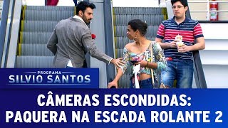 Paquera na Escada Rolante 2  Love Escalator Prank 2  Câmeras Escondidas 230717 [upl. by Lrigybab174]