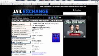 LA County Jail Inmate Search  LA Booking [upl. by Johannah202]