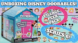 Unboxing DISNEY DOORABLES Amazon Exclusive VILLAGE PEEK PACK Doorables Blind Bag Series 6 Opening [upl. by Atinnod]