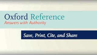 How to Use Oxford Reference [upl. by Abdul164]