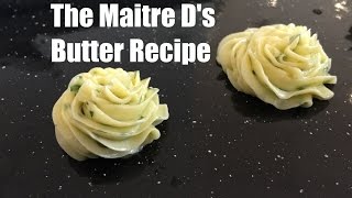 Maitre ds butter recipe  beurre maitre dhotel  French Herb butter [upl. by Tloc]