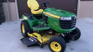 SOLD John Deere X739 4x4 54quot Garden Tractor [upl. by Worlock926]