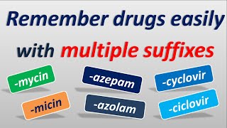 Remember drug names easily  Drugs with multiple suffixes [upl. by Ita]