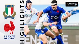 Italy v France  HIGHLIGHTS  Dupont Inspires Clinical France  Guinness Six Nations 2021 [upl. by Chung]