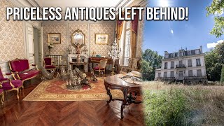 Discovery of a Breathtaking Abandoned Noble Mansion in France  Priceless antiques left behind [upl. by Ardie]