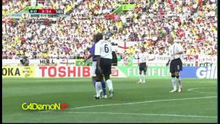 Ronaldinho vs England  2002 World Cup Quarter Final HD [upl. by Molton667]