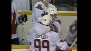 Wayne GretzkyMario Lemieux Highlights  1987 Canada Cup [upl. by Francene822]