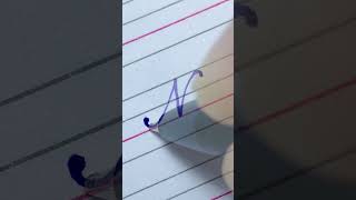 How to write in cursive Capital letter N Cursive Writing for beginner Cursive handwriting practice [upl. by Einomrah]