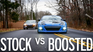 Stock FRS vs Supercharged BRZ [upl. by Malcah64]