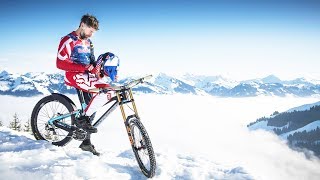 Downhill MTB on steepest World Cup Ski Course [upl. by Annad]