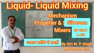 Liquid Mixing Mechanism amp Equipments  Propeller  Silverson I Pharma Engineering  BP304T  L30 [upl. by Ennahs]