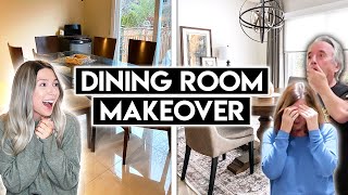 EXTREME DINING ROOM MAKEOVER  From Start To Finish  Serena Shades [upl. by Hameean]