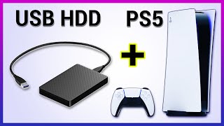 How To Setup External USB Hard Drive On PS5 [upl. by Alyad30]