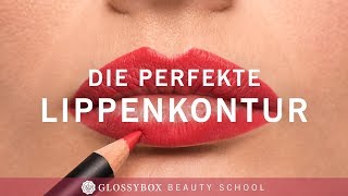 Tutorial  So schminkst du perfekte Lippen  Glossy BEAUTYSCHOOL [upl. by Malcah205]