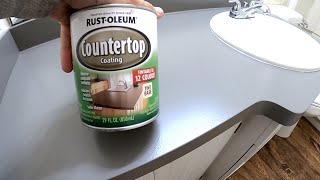 FORMICA COUNTERTOP PAINT Easy DIY [upl. by Atnwahsal311]