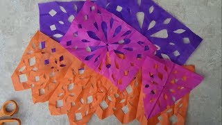 PAPEL PICADO ESTILO MEXICANOFOLKLOR MEXICANO [upl. by Apfelstadt]